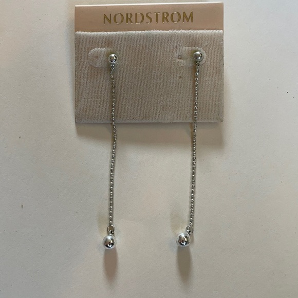 Nordstrom Silver Dangle Chain Earrings - Picture 1 of 4